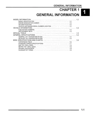 2011 Polaris RZR XP 900 Service Manual - Comprehensive Maintenance and Repair Guide Preview image 3
