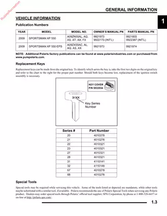 2009 Polaris Sportsman XP 550, XP 550 EPS manual Preview image 4