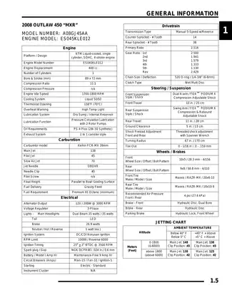 2008 Polaris Outlaw 450 MXR, 525 S, 525 IRS ATV service manual Preview image 5