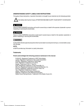 Polaris Pro X Snowmobile High Performance Service Manual (2001-2003) Preview image 3