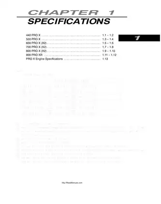 Polaris 2004 Pro X Snowmobile Service Manual Preview image 5