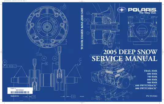 Polaris 2005 Deep Snow Manual (PN9919302) - Comprehensive Service Guide