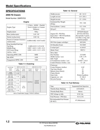 Polaris FS/FST Service Manual - Complete Repair Guide for Snowmobiles Preview image 4