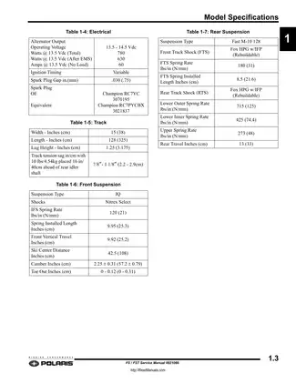 Polaris FS/FST Service Manual - Complete Repair Guide for Snowmobiles Preview image 5