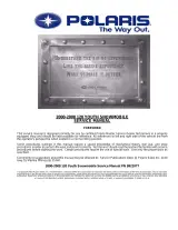 2000–2008 Polaris 120 Youth Snowmobile Service Manual (P/N 9921077) – preview page 1