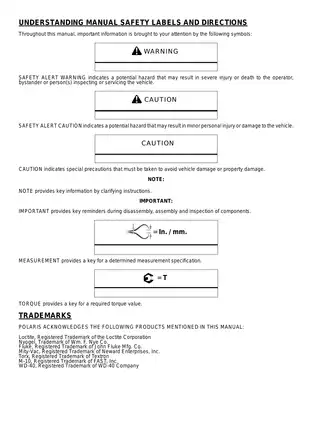 Polaris 120 Youth Snowmobile Service Manual (2000-2008) Preview image 2