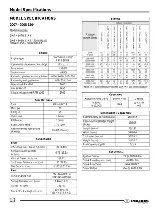 Polaris 120 Youth Snowmobile Service Manual (2000-2008) Preview image 4
