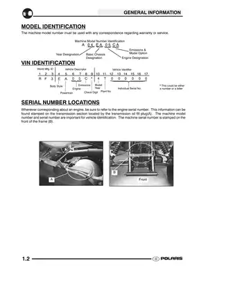 2004 Polaris Youth ATV Maintenance and Service Manual Preview image 2