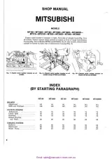 Mitsubishi MT160, MT180, MT210, MT250, MT300  Tractor Service & Repair Manual – preview page 1