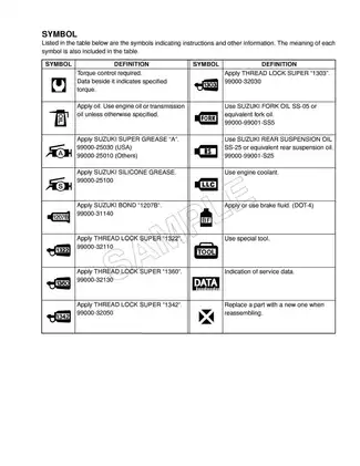 2003-2004 Suzuki RM250 owner´s service manual Preview image 5