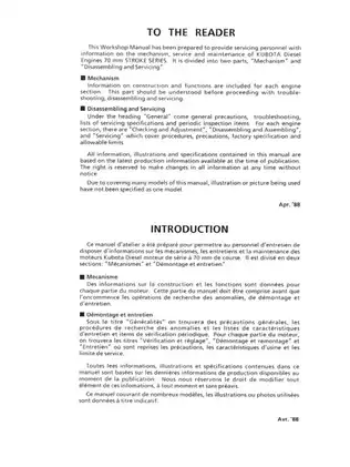 Kubota diesel engine 70mm stroke series manual Preview image 2