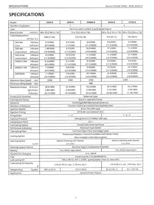 Kubota diesel engine 70mm stroke series manual Preview image 4