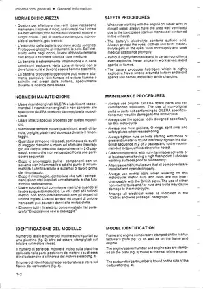 Comprehensive Workshop Manual for GILERA Motorcycles - Models 350, 500, 600, Dakota & RC 600 Preview image 4