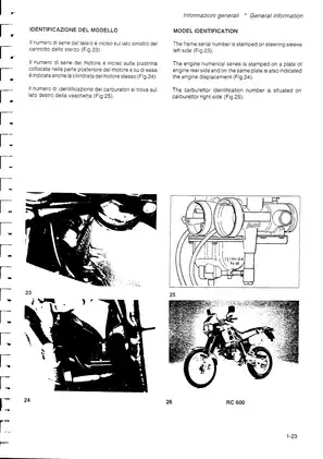 Gilera Dakota, DALPTA ER, SATURNO BIALBERO, XRT, RC 600, RC 600 91, RC 600R, 350 cc, 500 cc, 600 cc workshop manual Preview image 5