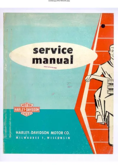 Preview: Harley-Davidson Duo-Glide 74 OHV & Servi-Car 1958–1959 Service Manual (P/N 99482-59)