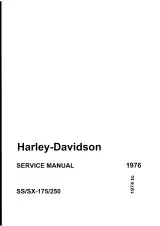 Harley-Davidson SS-175, SX-175, SS-250, SX-250 1974–1976 OEM Service Manual – preview page 1