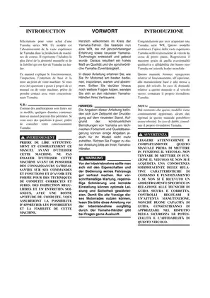 Yamaha WR250F Performance Manual & Service Guide (2015 Model) Preview image 3