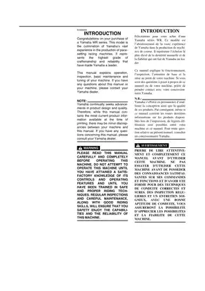 Yamaha WR Series Motorcycle Service Manual (Comprehensive Guide) Preview image 2