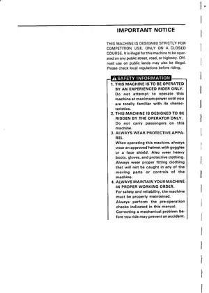 Yamaha YZ Series Owner’s Service Manual - Comprehensive Guide Preview image 4