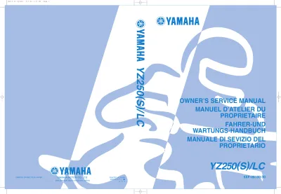 Preview: Yamaha YZ250(S)/LC 1999–2006 OEM Service Manual (P/N 5XF-28199-30)
