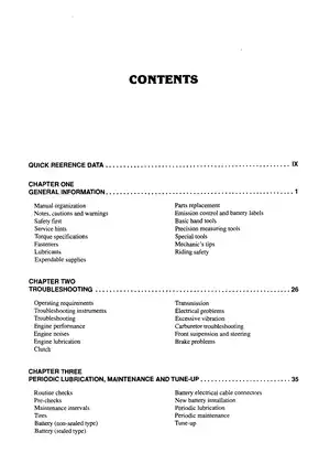 Yamaha FJ1100 FJ1200 Repair Manual (1984-1993) Preview image 3