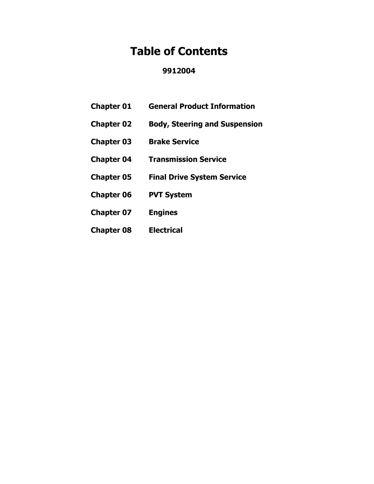 1995-1999 Polaris™ Magnum 425 ATV and Light Utility Hauler service manual Preview image 4