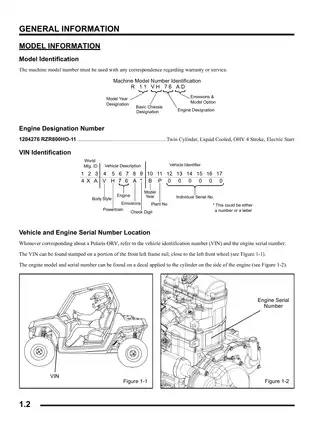 2011 Polaris Ranger RZR 800 EFI Owner's Manual & Service Guide Preview image 2