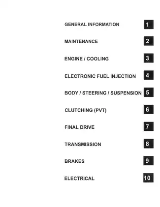 2011 Polaris Ranger RZR XP 900 Service Manual - Comprehensive Repair & Maintenance Guide Preview image 5