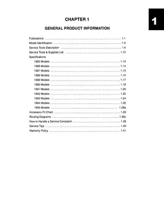 Polaris ATV and Light Utility Hauler Service Manual (1985-1995) Preview image 5