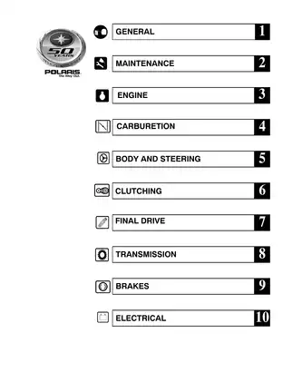 2005 Polaris Sportsman 400, Sportsman 500 ATV service manual Preview image 3