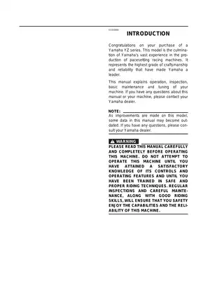 Yamaha YZ426F Maintenance and Service Manual Preview image 2
