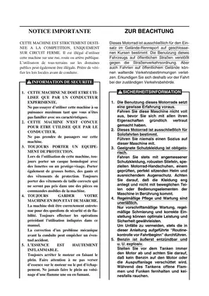 Yamaha YZ Series Maintenance Manual (All Models) Preview image 5