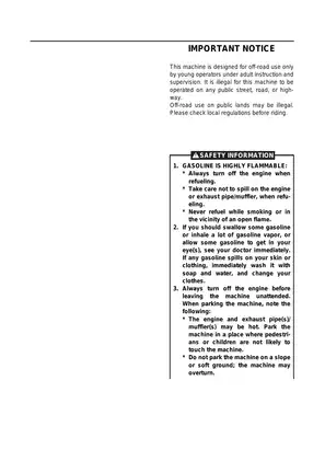 Yamaha TT-R90N Owner's Manual for Maintenance and Service Preview image 4