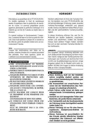 Yamaha TT-R125LW Service Manual - Maintenance and Repair Guide Preview image 3