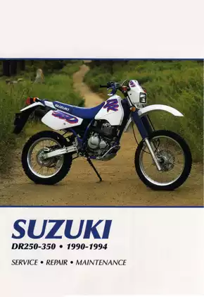 1990-1994  Suzuki DR250, DR350 dual-sport motorcycle manual Preview image 1