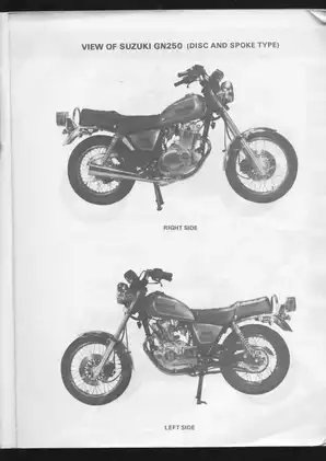 1982-1983 Suzuki GN250, GN250D service manual Preview image 4