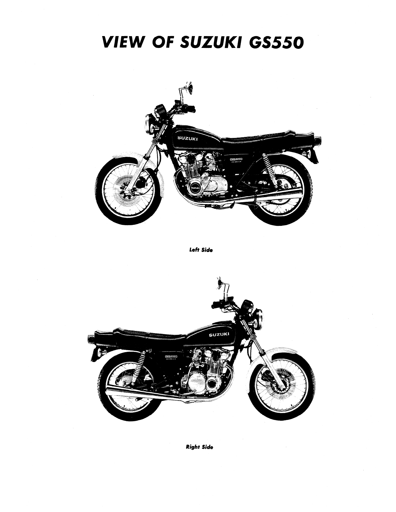 1977-1982 Suzuki GS550 service manual Preview image 3