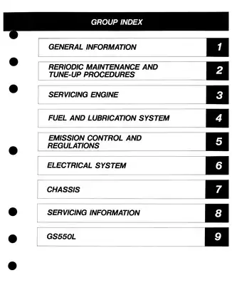 Suzuki GS550 Service Manual - Comprehensive Guide for Mechanics Preview image 5