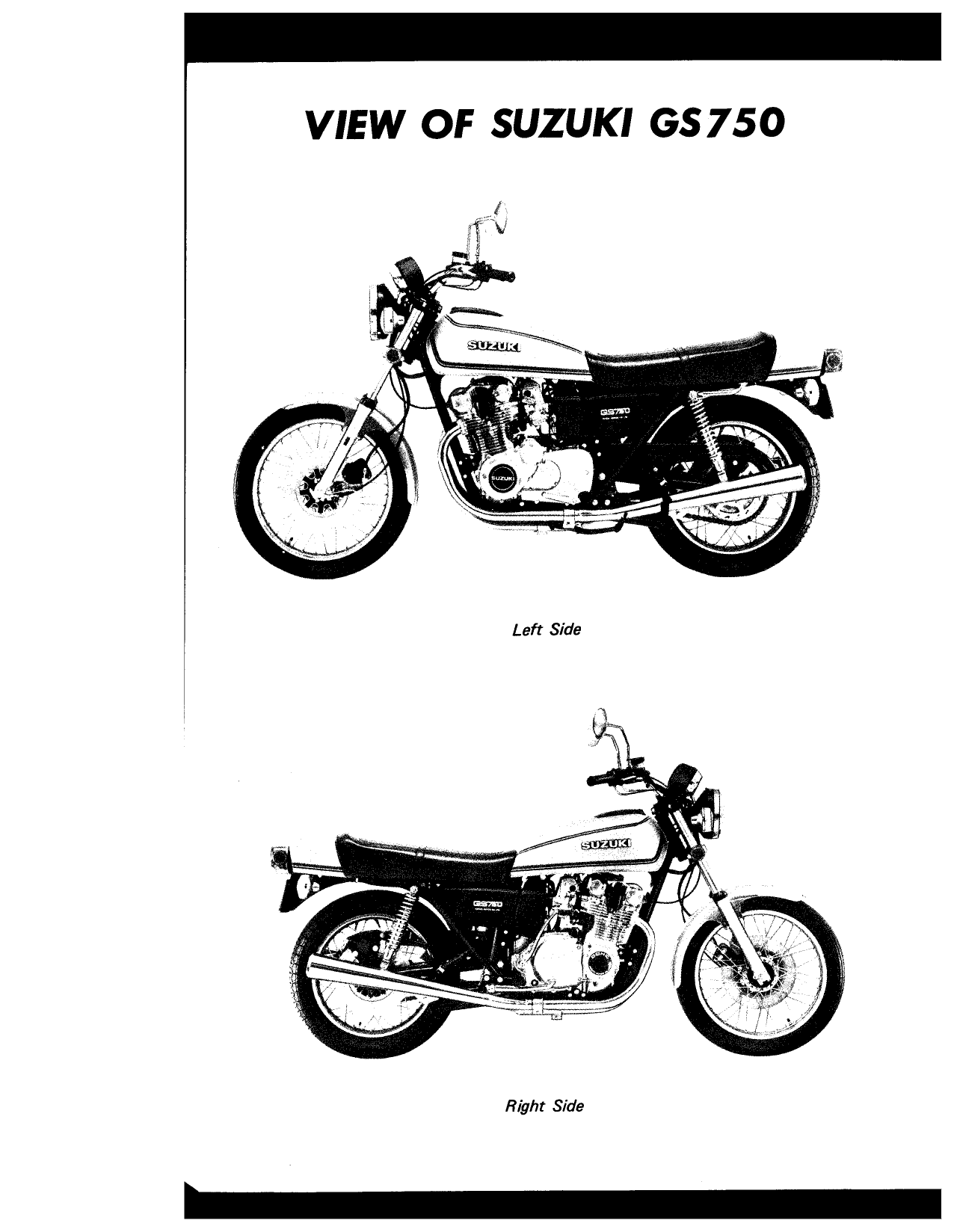 1976-1979 Suzuki GS750 service manual Preview image 3