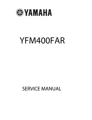 Yamaha Kodiak 400, YVM400FAR ATV service manual Preview image 1