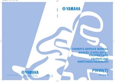 Preview: 1991–1994 Yamaha PW80(T) Service Manual (P/N 3RV-28199-8E)