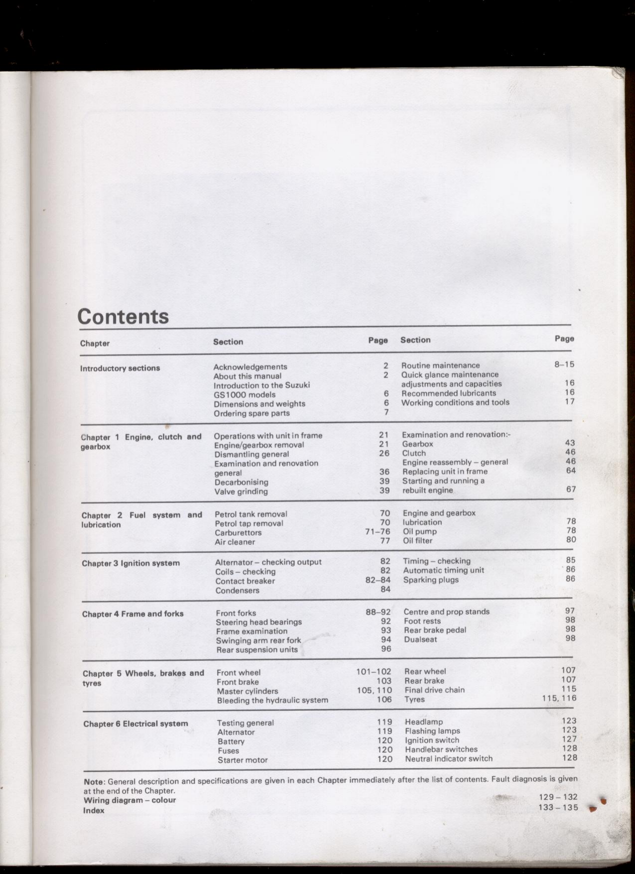 1978-1980 Suzuki GS1000 repair manual Preview image 3