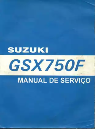 1990-1996 Suzuki GSX750F shop manual Preview image 1