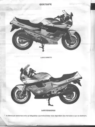 1990-1996 Suzuki GSX750F shop manual Preview image 3