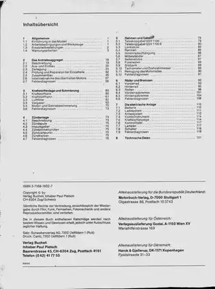 Comprehensive Suzuki GSX 1100 Motorcycle Service Manual (1980 Onwards) Preview image 2