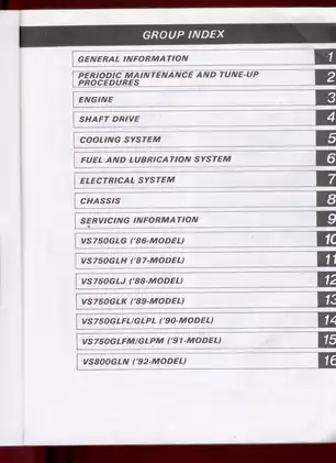 Suzuki VS750GL Motorcycle Service Manual (1986-1992) - Complete Guide Preview image 4
