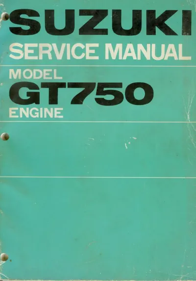 Preview: Suzuki GT750 Engine Service Manual 1971–1977