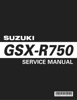 2006 Suzuki GSX-R 750 K6 servie manual Preview image 1