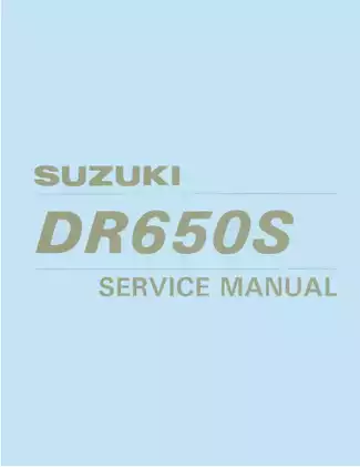 Suzuki DR650S Service Manual - Ultimate Repair Guide Preview image 1