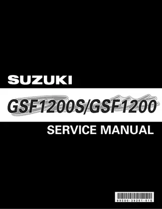 2001-2002 Suzuki GSF1200, GSF1200S service manual Preview image 1